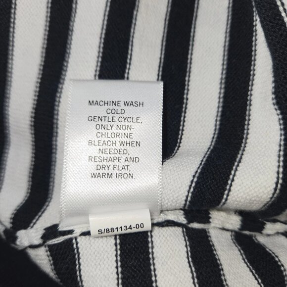 Banana Republic Woman’s 3/4 Sleeve Dress Medium Sweater Blk/Whte - Picture 13 of 13